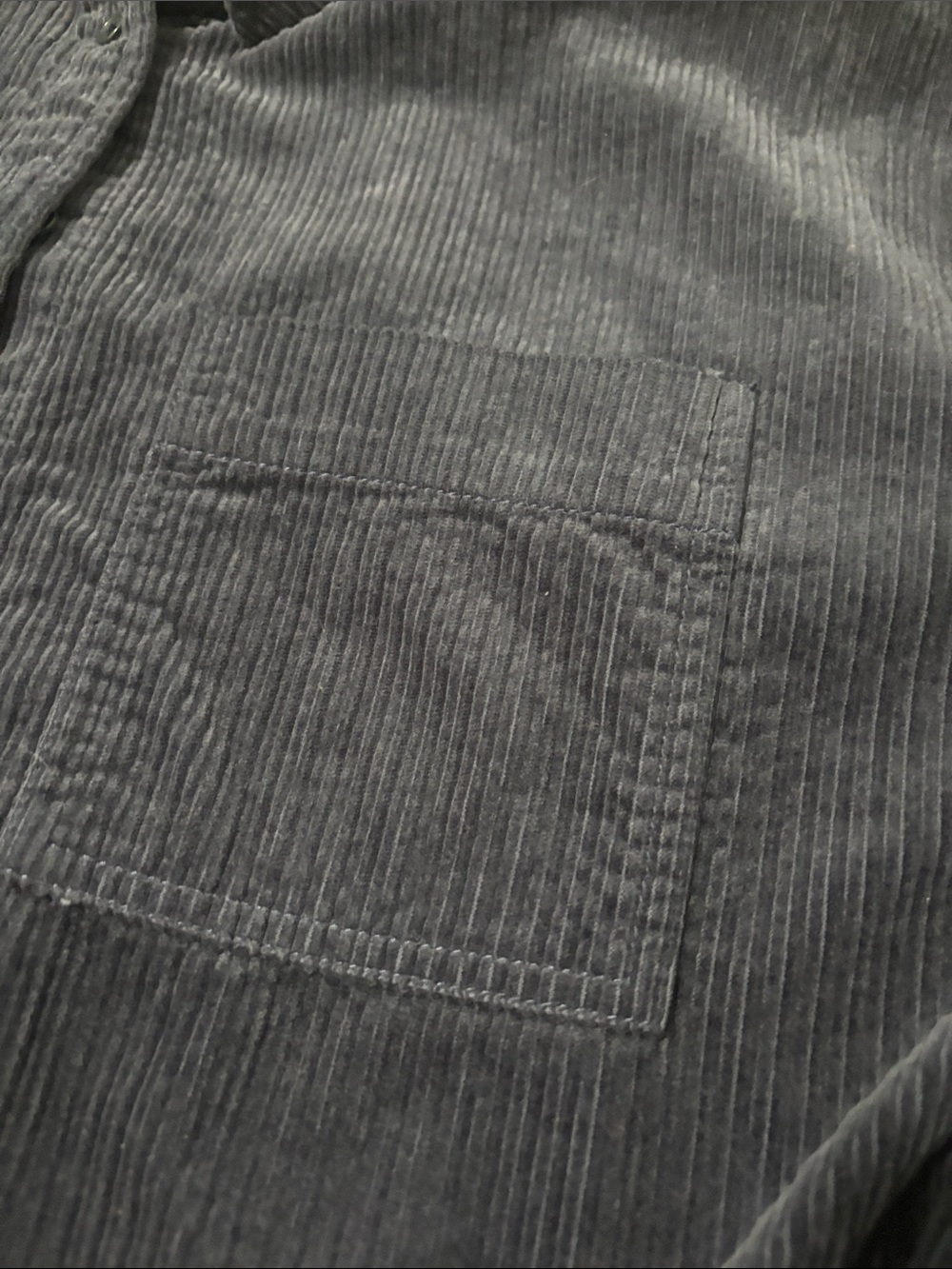 Madewell Navy Blue Corduroy Button-Down Shirt - Picture 4 of 5